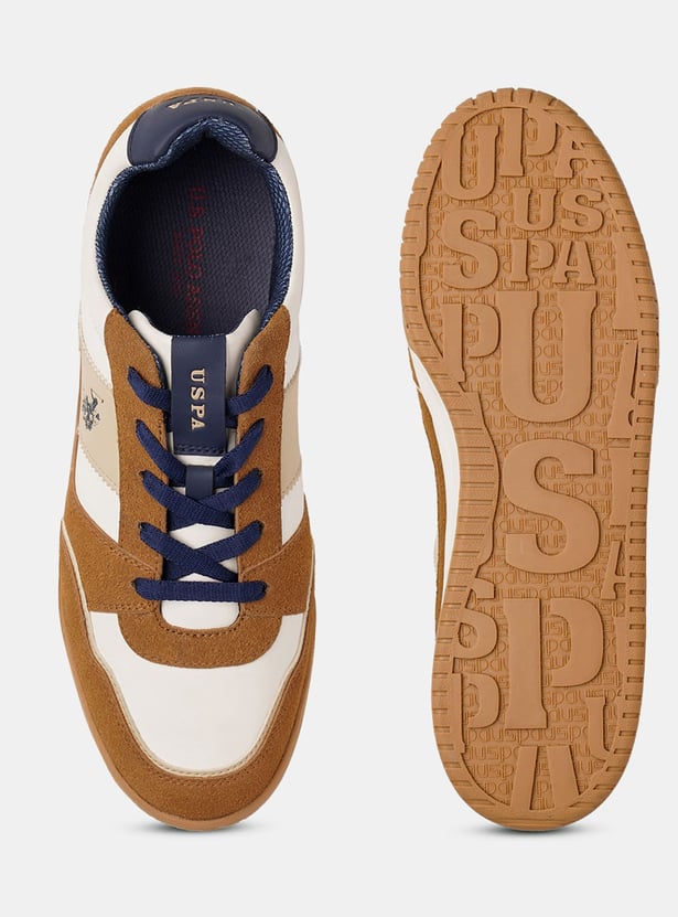 U.S. POLO ASSN. Colourblocked Lace-Up Sneakers