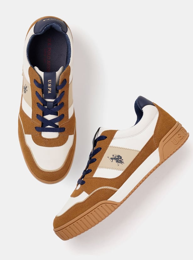 U.S. POLO ASSN. Colourblocked Lace-Up Sneakers