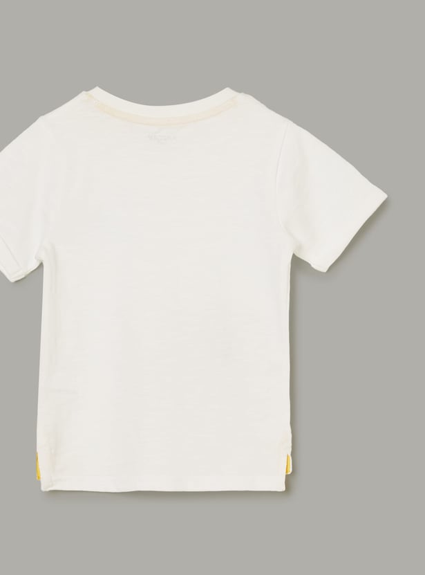 JUNIORS Boys Applique T-shirt with Cargo Shorts