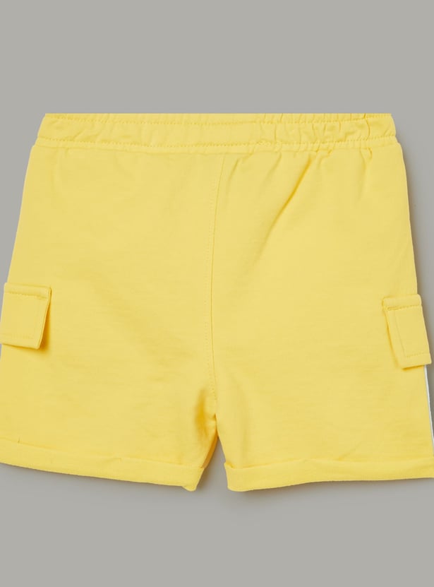 JUNIORS Boys Applique T-shirt with Cargo Shorts