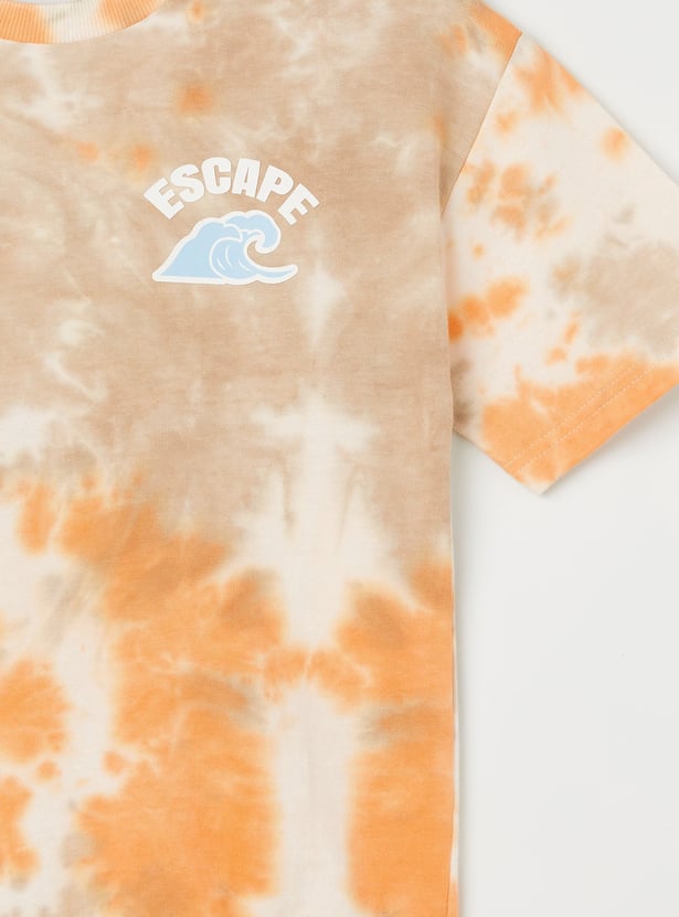FAME FOREVER Boys Tie & Dye T-shirt