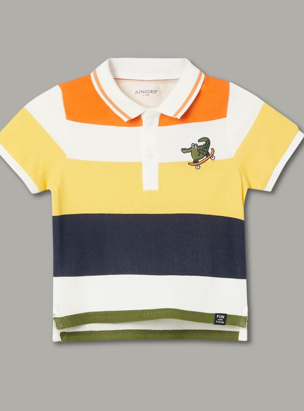 JUNIORS Boys Colourblock Polo T-shirt