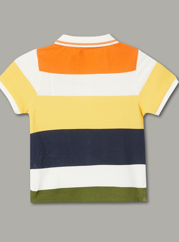 JUNIORS Boys Colourblock Polo T-shirt