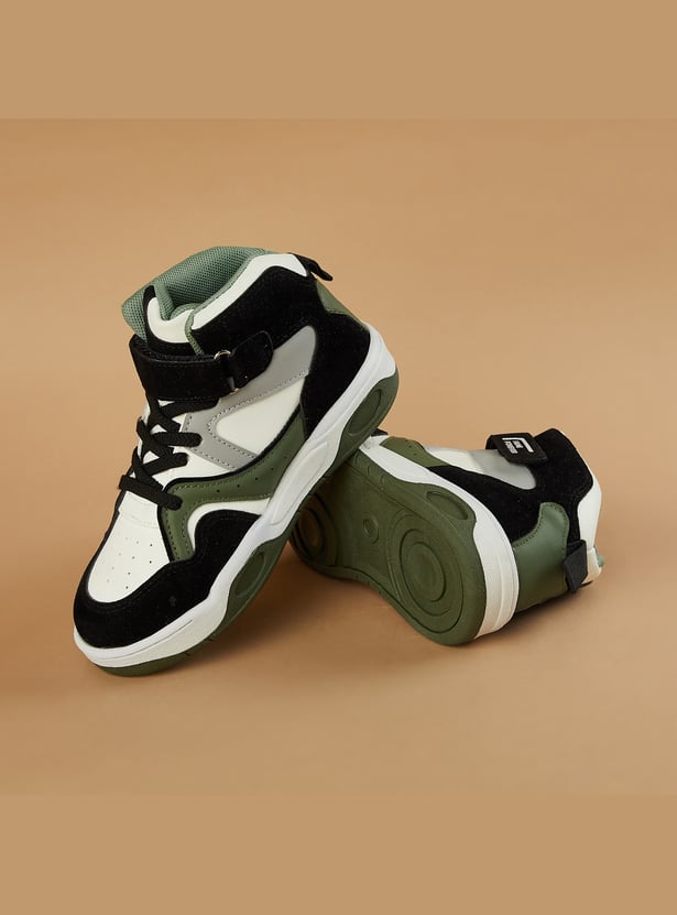 FAME FOREVER Boys Colourblock High Top Sneakers