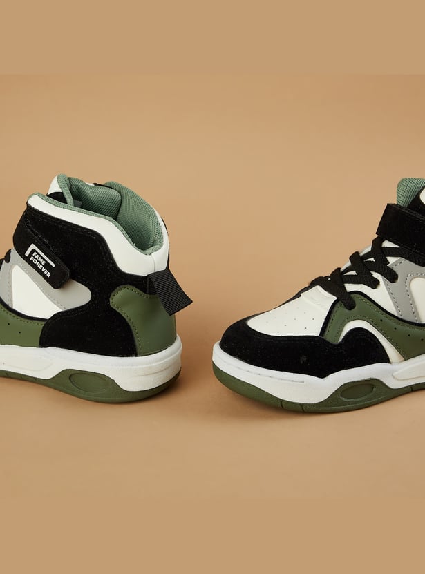 FAME FOREVER Boys Colourblock High Top Sneakers