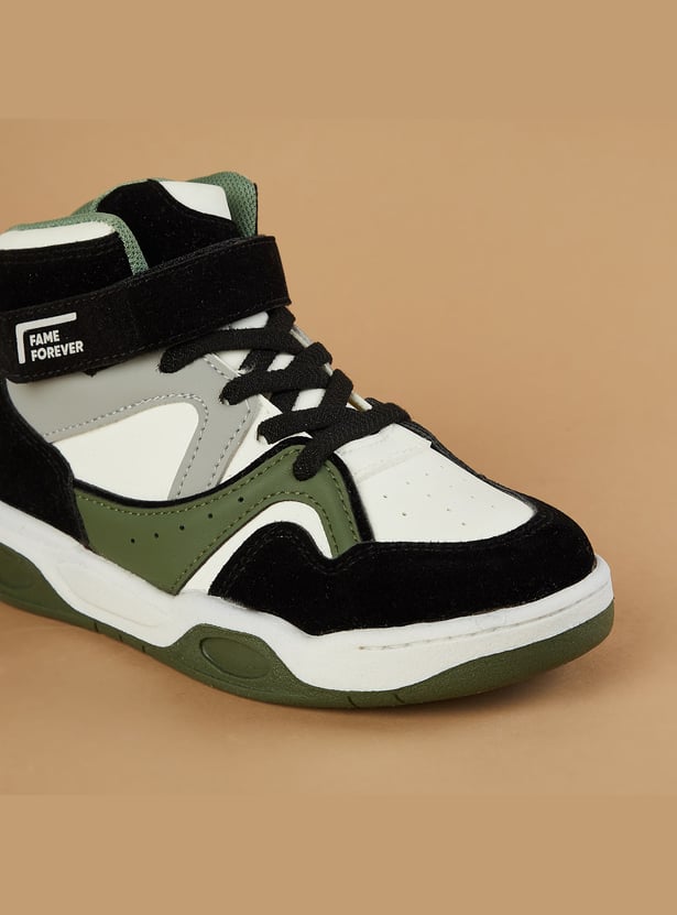 FAME FOREVER Boys Colourblock High Top Sneakers