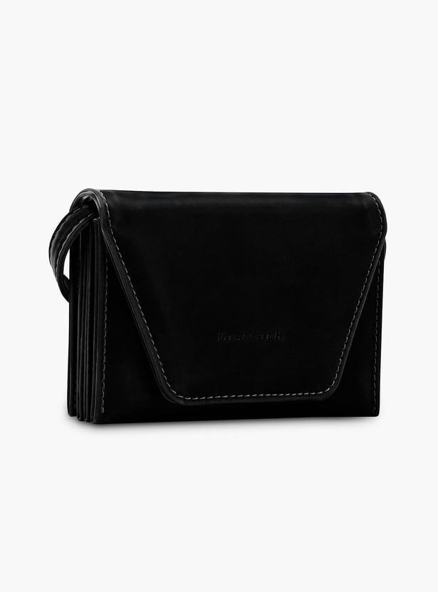FASTRACK Solid Push-Button Wallet with Sling