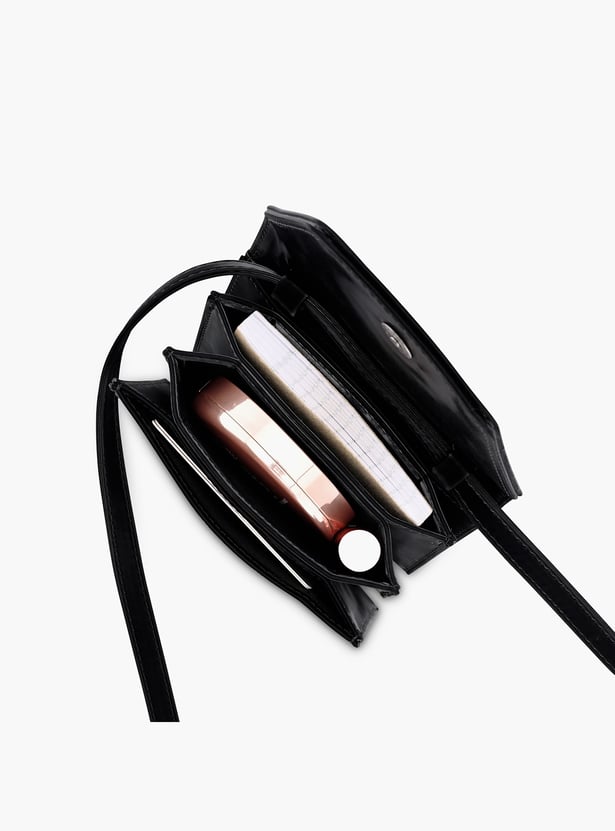 FASTRACK Solid Push-Button Wallet with Sling
