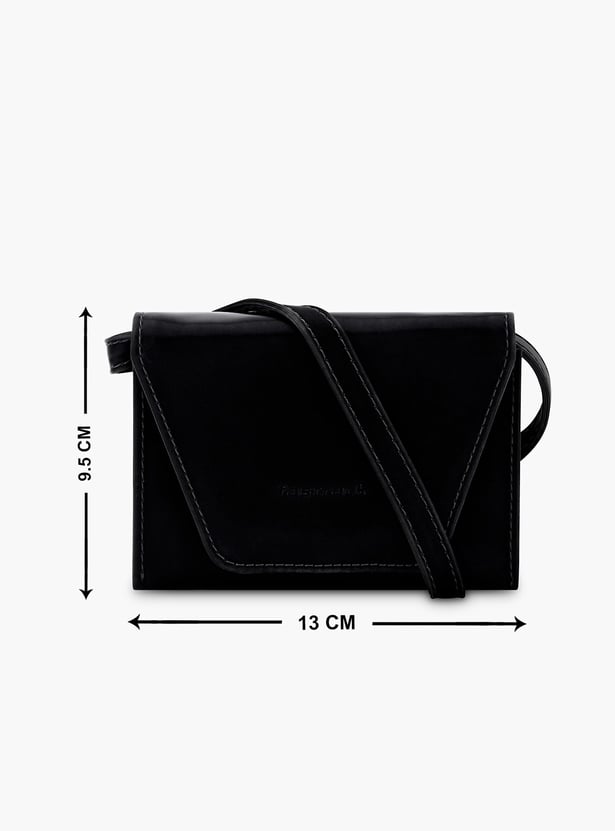 FASTRACK Solid Push-Button Wallet with Sling
