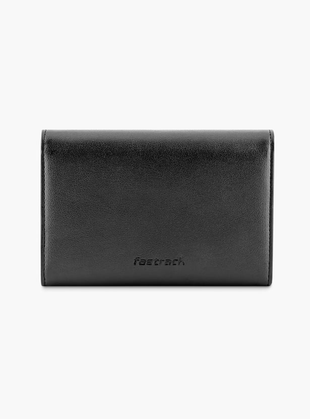 FASTRACK Croc-Textured Push-Button Wallet