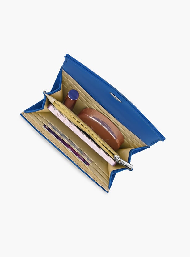 FASTRACK Colourblocked Push-Button Wallet