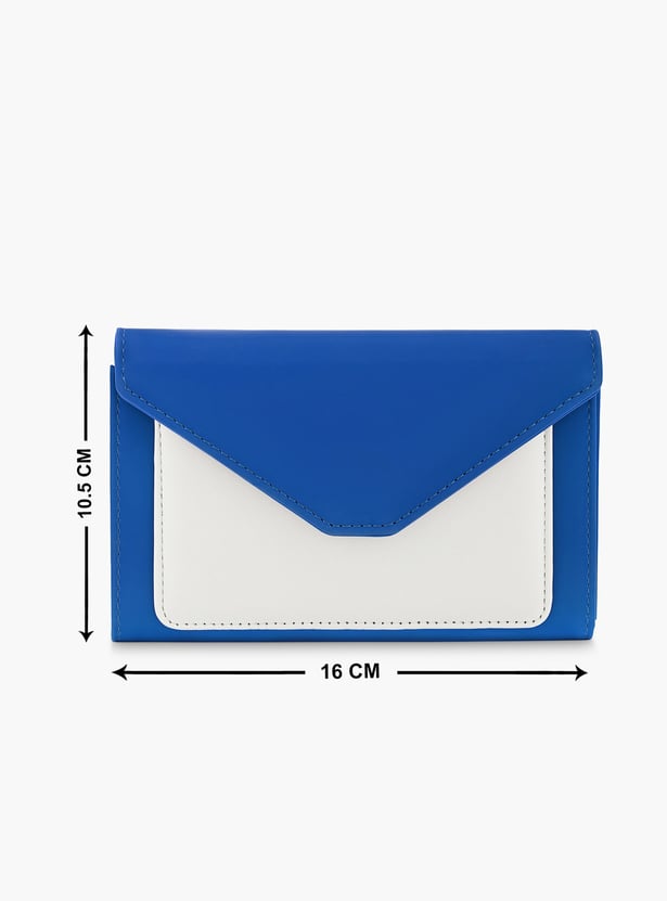FASTRACK Colourblocked Push-Button Wallet