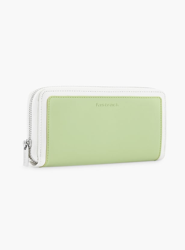 FASTRACK Colourblocked Zip-Around Wallet