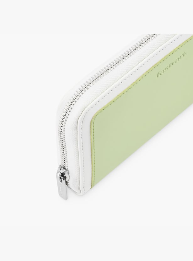 FASTRACK Colourblocked Zip-Around Wallet