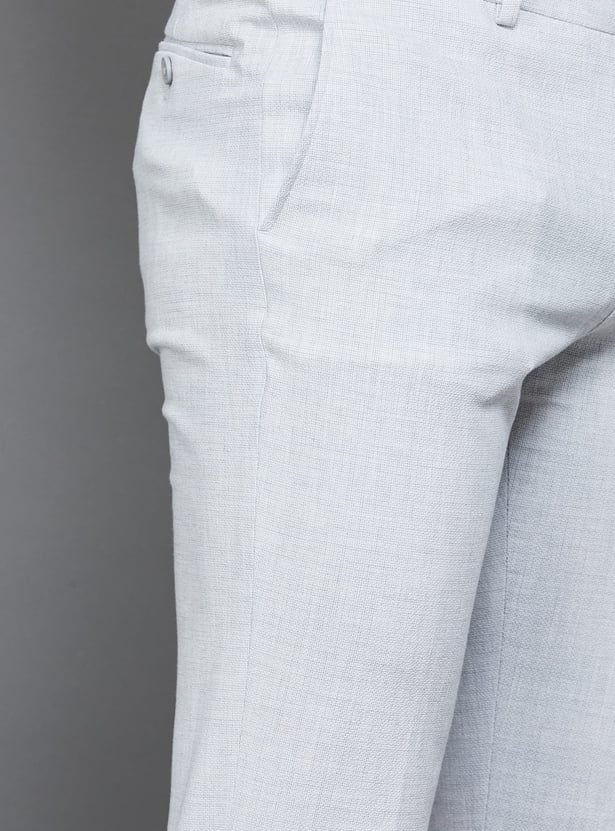 BLACKBERRYS Solid B-95 Formal Trousers (Slim Straight)