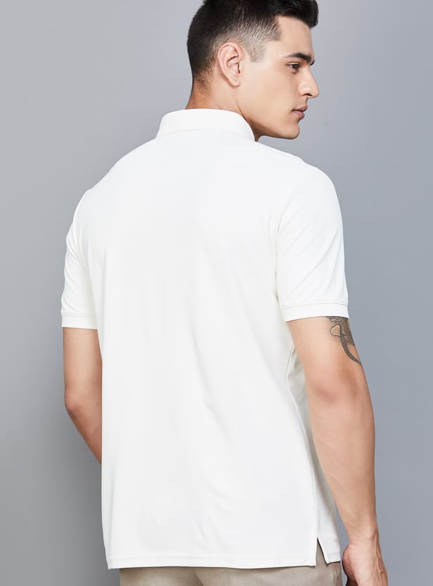 BLACKBERRYS Striped Slim Fit Polo T-shirt