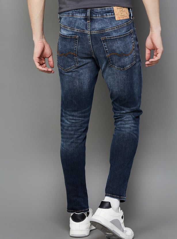 JACK & JONES Distressed Regular Tapered Jeans