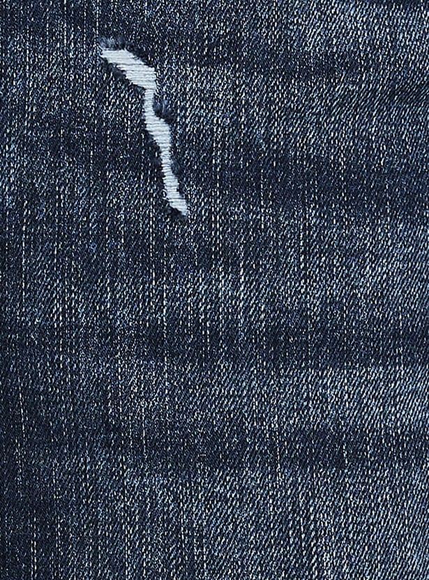 JACK & JONES Distressed Regular Tapered Jeans