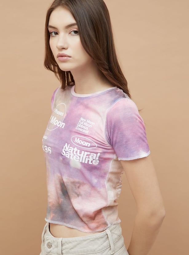 GINGER Printed Crop T-shirt