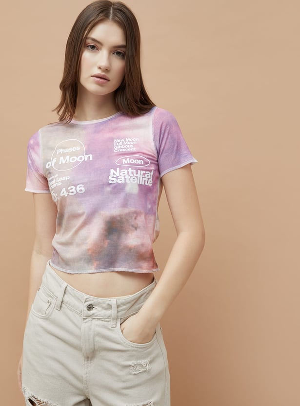 GINGER Printed Crop T-shirt