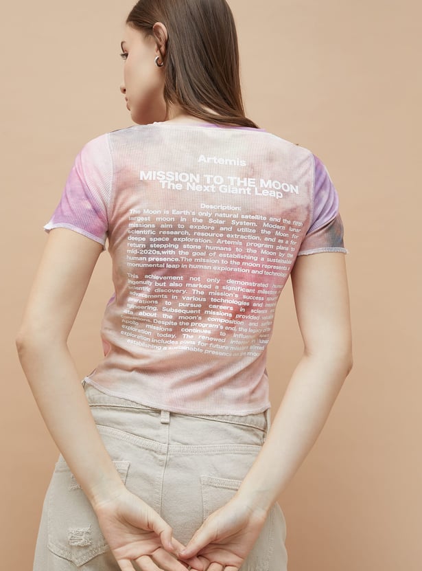 GINGER Printed Crop T-shirt