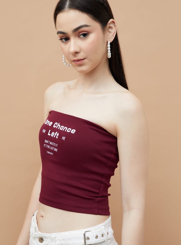 GINGER Printed Tube Top