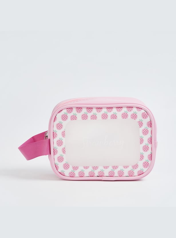 FAME FOREVER Printed Vanity Pouch