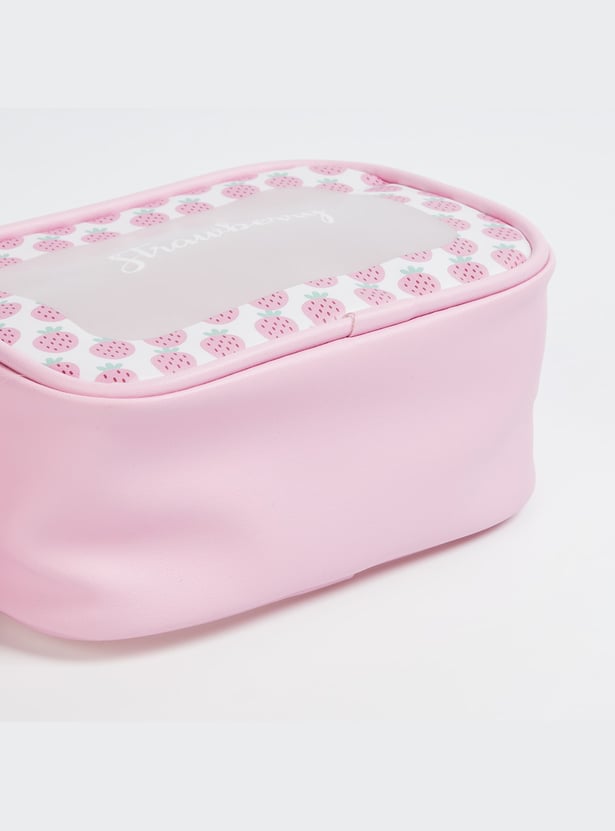 FAME FOREVER Printed Vanity Pouch