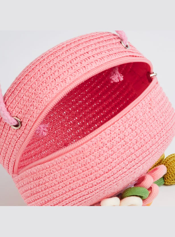 FAME FOREVER Knit Sling Bag