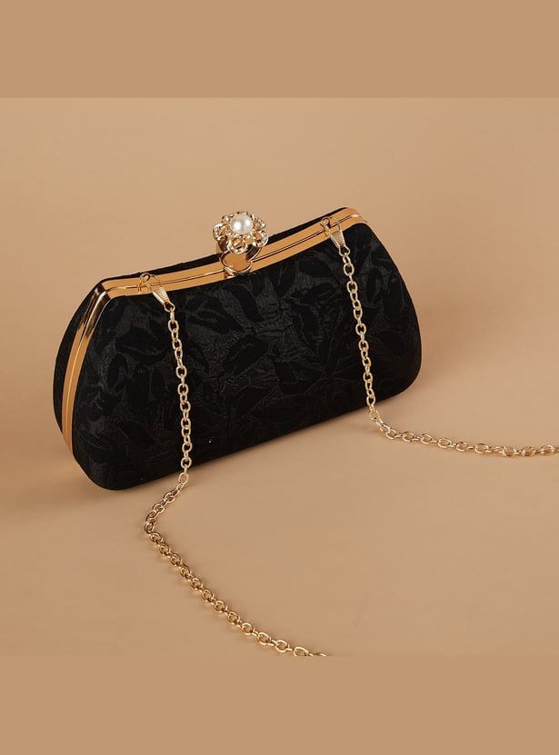 CODE Jacquard Clutch with Sling