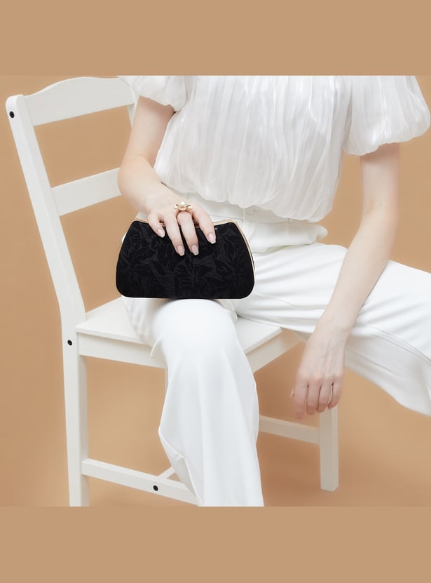 CODE Jacquard Clutch with Sling