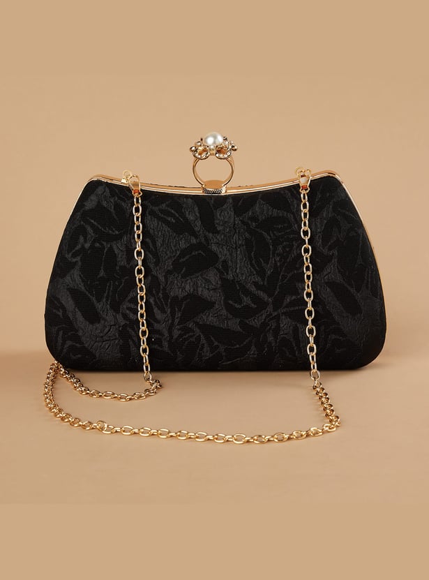 CODE Jacquard Clutch with Sling