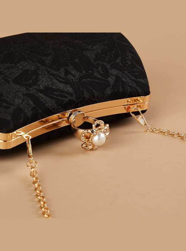 CODE Jacquard Clutch with Sling