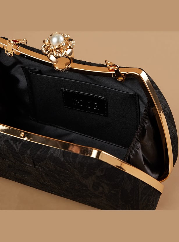 CODE Jacquard Clutch with Sling