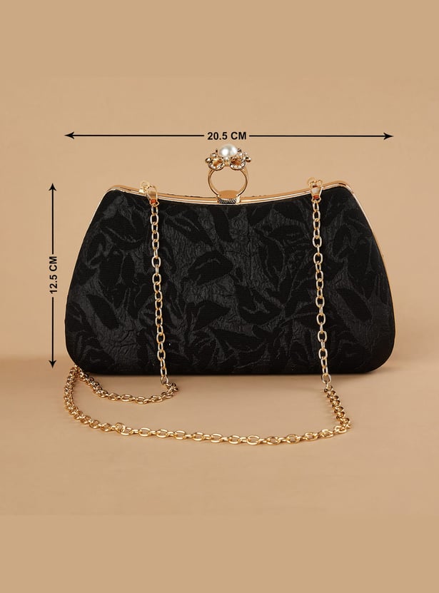 CODE Jacquard Clutch with Sling
