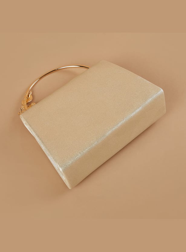 CODE Patterned Foldover Clutch