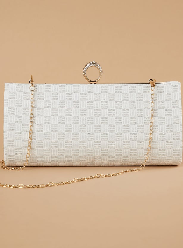 CODE Embellished Envelope Clutch