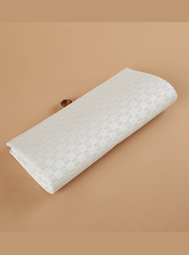 CODE Embellished Envelope Clutch