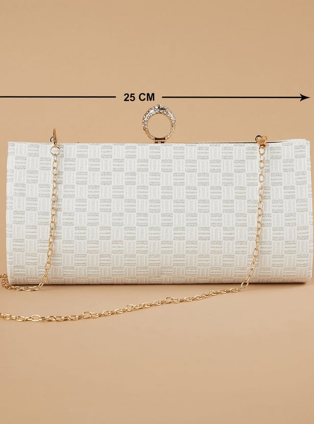 CODE Embellished Envelope Clutch