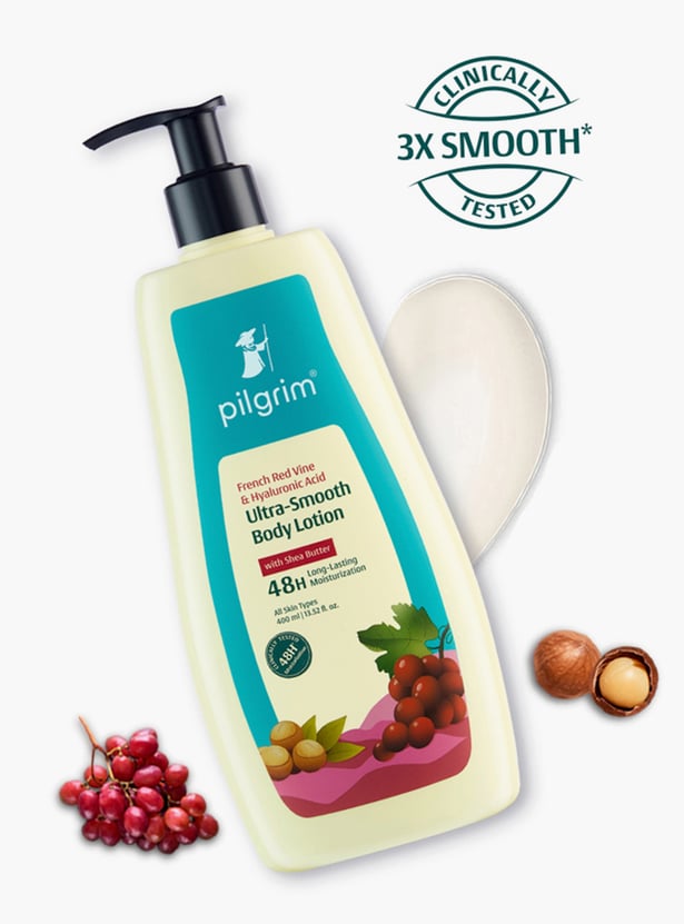 PILGRIM French Red Vine & Hyaluronic Acid Ultra-Smooth Body Lotion - 400ml