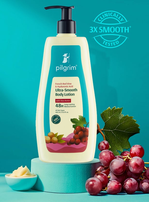 PILGRIM French Red Vine & Hyaluronic Acid Ultra-Smooth Body Lotion - 400ml