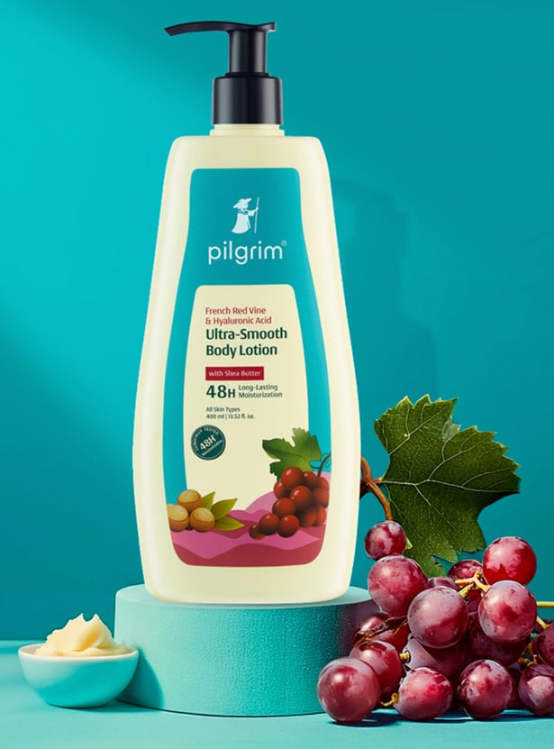 PILGRIM French Red Vine & Hyaluronic Acid Ultra-Smooth Body Lotion - 400ml