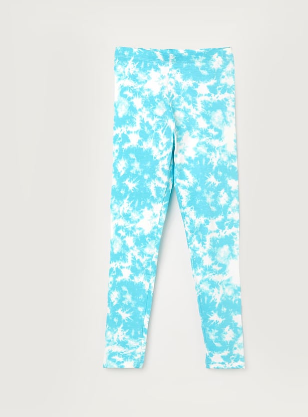 FAME FOREVER Girls Tie & Dye Print Leggings