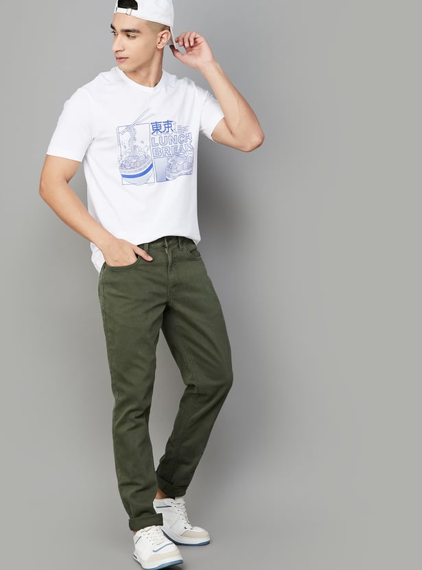 UNITED COLORS OF BENETTON Coloured Slim Tapered Jeans