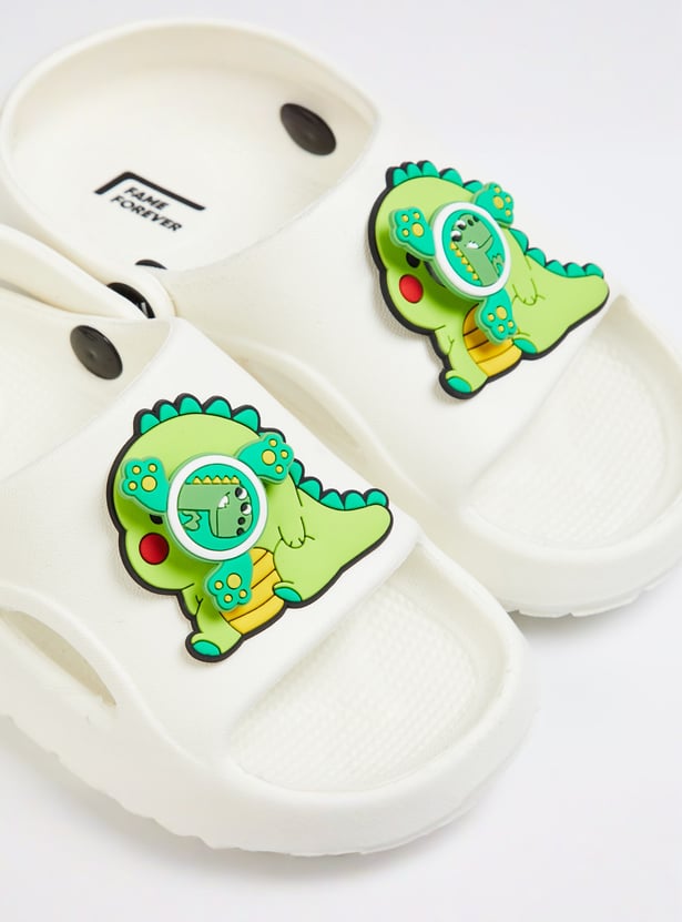 FAME FOREVER Boys Bear Applique Clogs