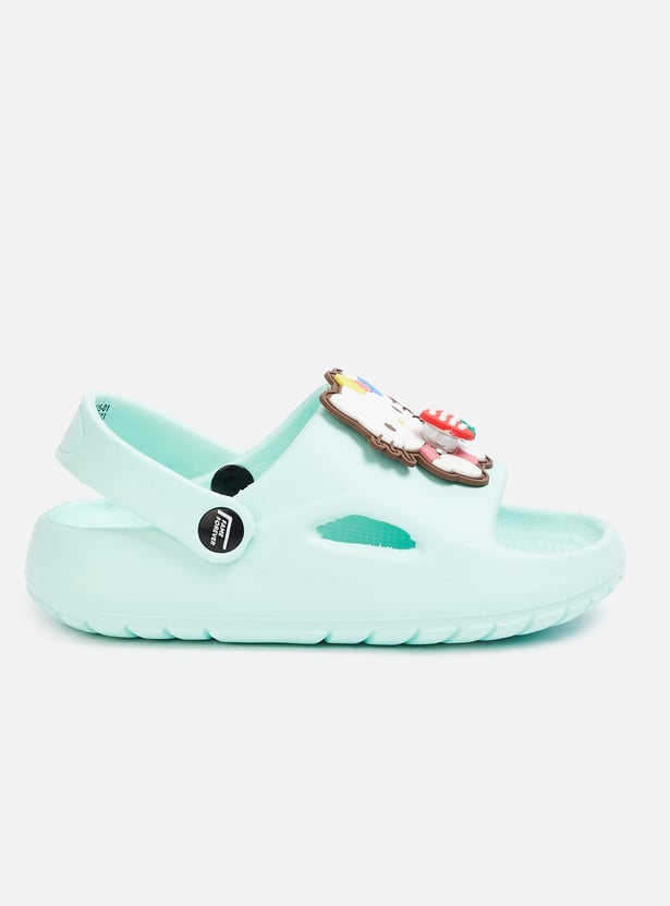 FAME FOREVER Girls Hello Kitty Applique Clogs