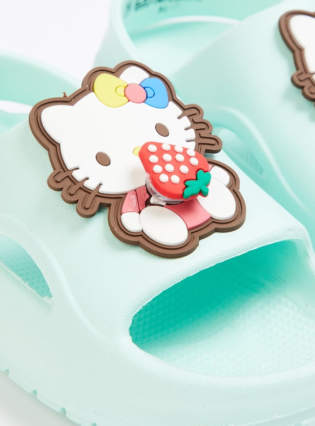 FAME FOREVER Girls Hello Kitty Applique Clogs