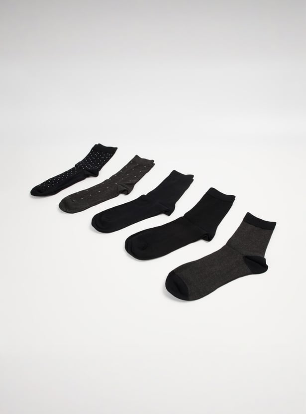 CODE Assorted Crew Length Socks - Pack of 5