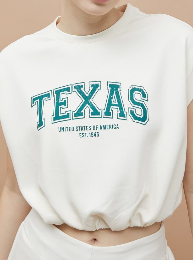KAPPA Printed Sports Crop T-shirt