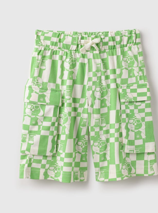 UNITED COLORS OF BENETTON Boys Printed Cargo Shorts